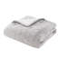 Édredon double / grand 3 pièces -, riche en coton et rembourré, tissé, rembourrage en tissu gris,
