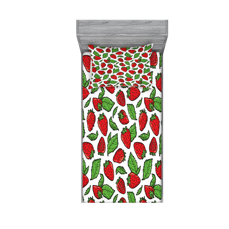 Microfiber Sheet Set, Twin Sheet Set with Fitted Sheet