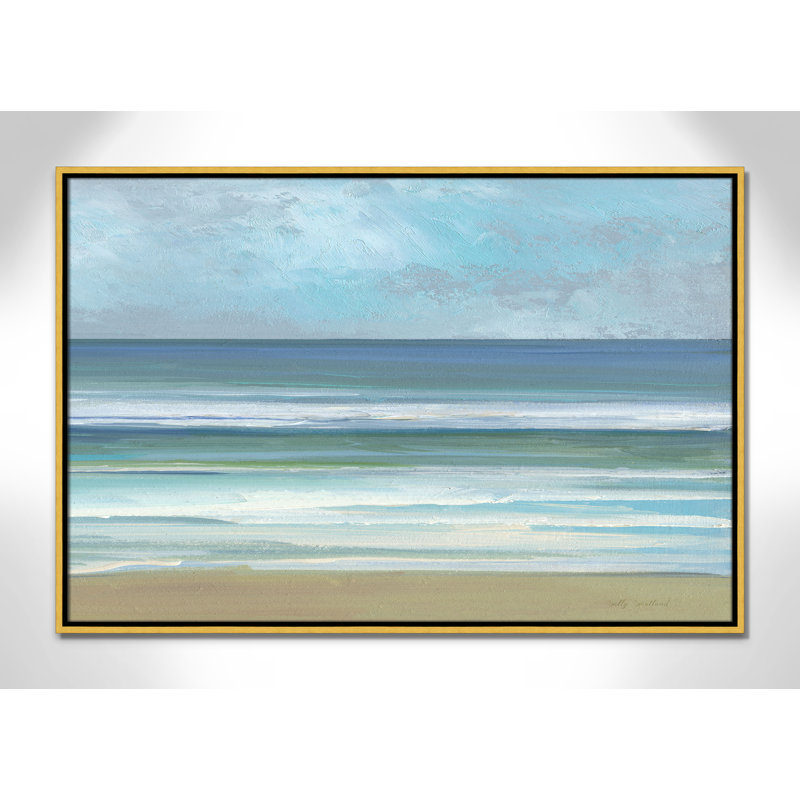 «Gentle Waves II» par Sally Swatland, H 25,5 po x l 37,5 po, Doré
