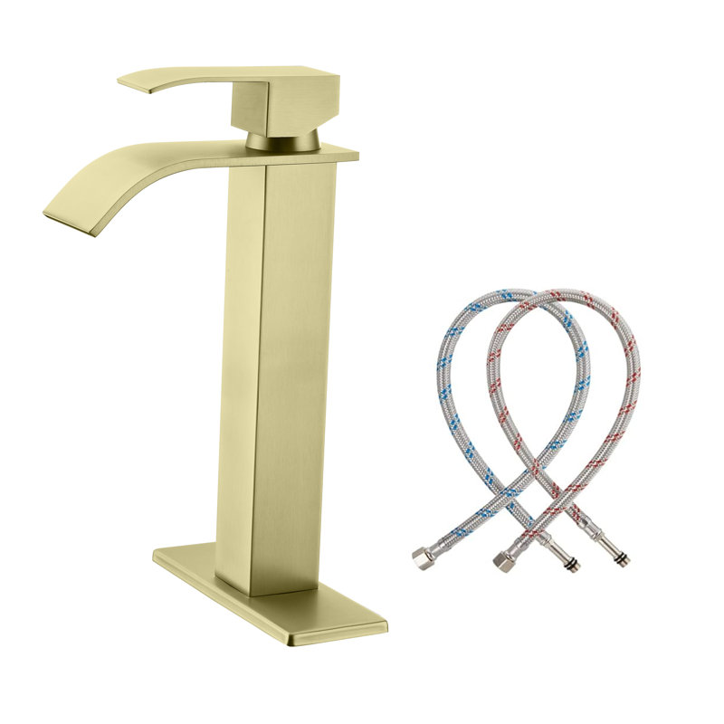 Vessel Sink Faucet Bathroom Faucet, Brushed Gold