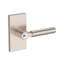 Lake Forest Keyed Entry Lever with Contemporary 5in Rose in Satin Nickel-1518559708