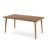 Michael 63" Rectangular Brown Aluminum Outdoor Dining Table With Umbrella Hole-122462075