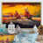 Toile naturelle avec cadre flottant