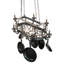 38" Long Neo 6 Light Pot Rack