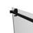 60 In. W X 76 In. H Single Sliding Frameless Shower Door/Enclosure In Matte Black Finish With Clear Glass-122790646