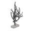 Sculpture grise décorative en métal avec base en marbre Sikes