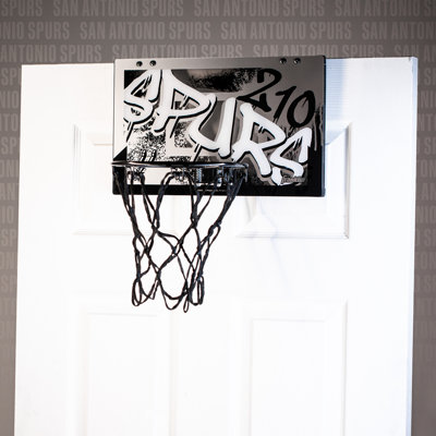 Franklin Sports NBA San Antonio Spurs Over the Door Basketball Hoop