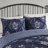 Marfa Navy Pintuck 4-Piece King/Cal King Comforter Set with Throw Pillow-99007534