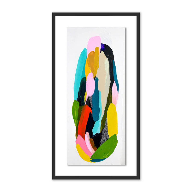 Angela Print by Angie Barker, 40" H x 21" W x 2.5" D, Black