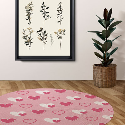 Tapis tressé Sweet Love Heart Designs