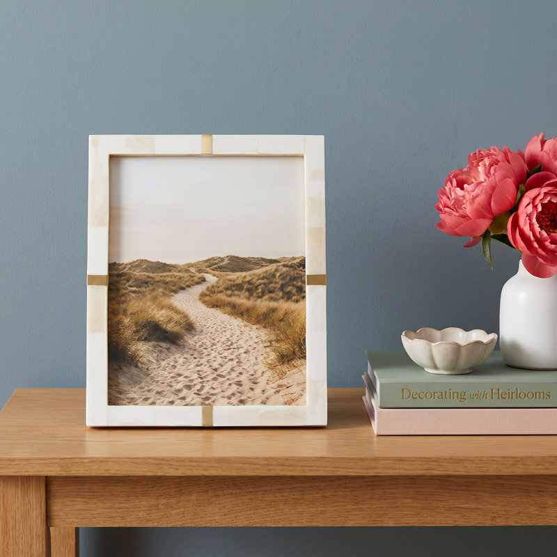 Bone And Brass Photo Frame