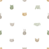 Little Explorers 2 Happy Animal Heads Wallpaper Roll