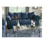 Canapé en microfibre Sensations, bleu marine