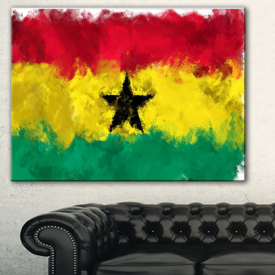 " Ghana Flag Illustration "
