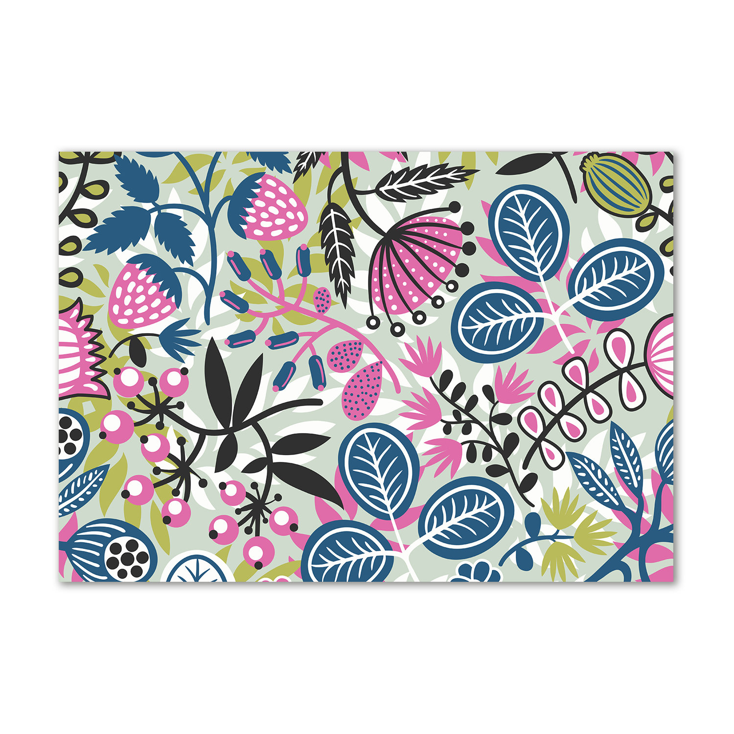 Ophelia & Co. Floral Pattern - Wrapped Canvas Art Prints | Wayfair.co.uk