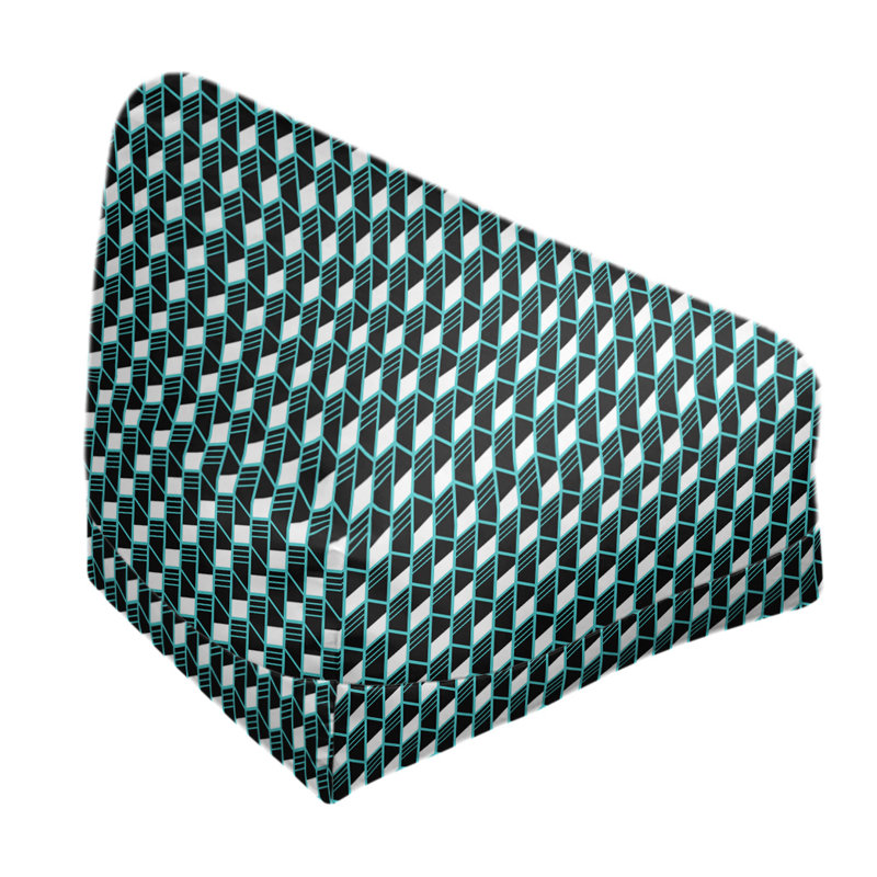 Petite chaise à sacs à billes & Leffel, H 86 po x l 2 po x P 43 po, Pas de bourre, Bleu sarcelle