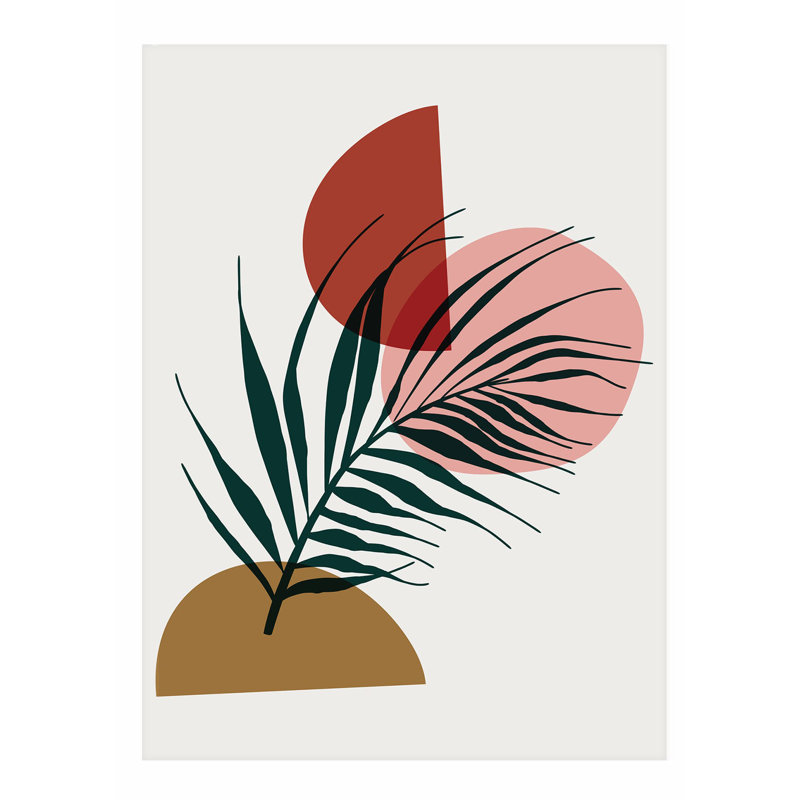 «Botanical Bohemian Leaf I Bohemian», reproduction d'art non encadrée, H 30 po x l 20 po