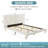 Willma Upholstered Scalloped Low Profile Platform Bed with Wider Headboard-1281475889