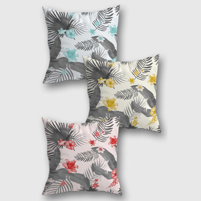 Floral Reversible Pillow Cover