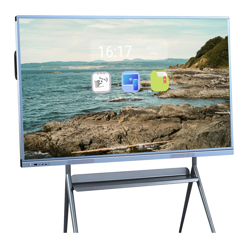 JYXCN 4K Touch Screen Smart Board, Dual OS Digital Interactive Whiteboard for Classroom, Office and Advertising