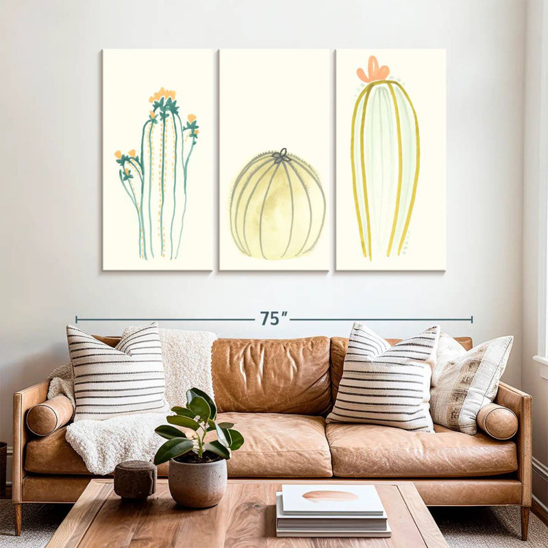 Harnek Funky Succulents IV, H 36 po x l 57 po