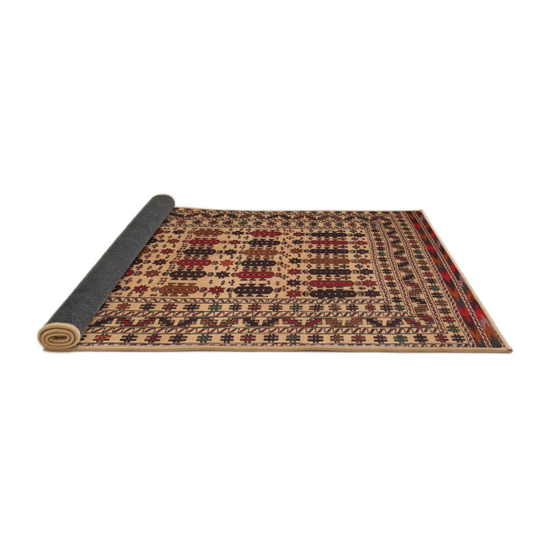 Tapis beige Southwestern, Rond 6 pi