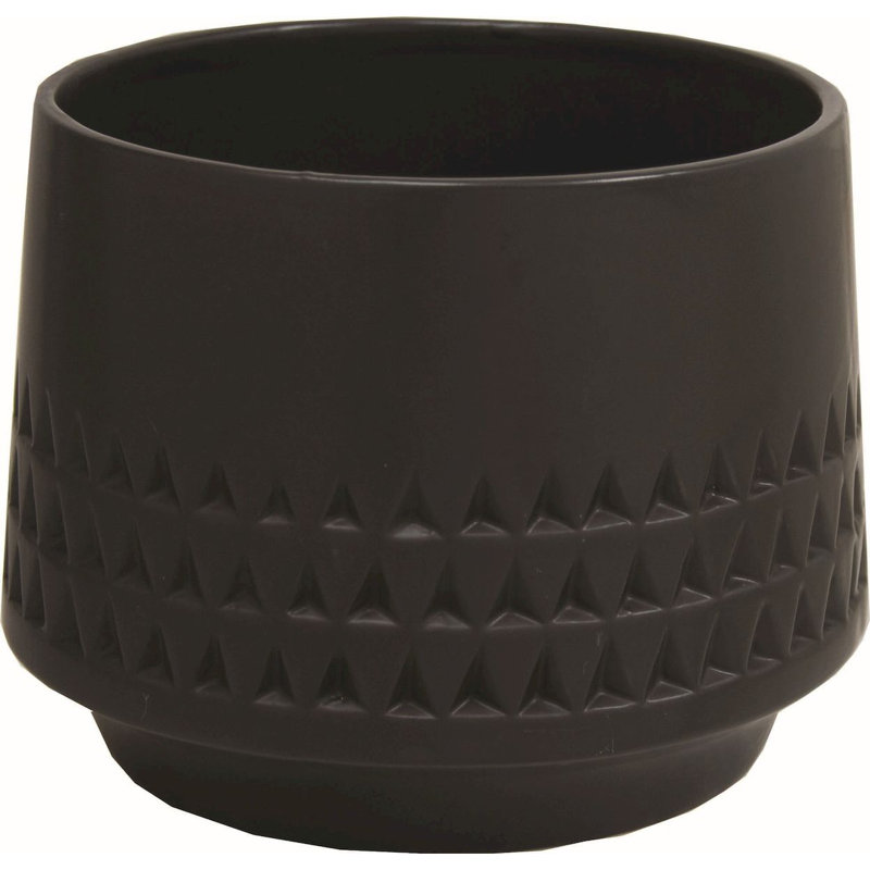 Botulf Ceramic Pot Planter, Black
