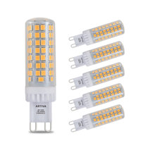XRZT G9 Led Bulbs,7W Chandelier Light Bulbs (75W Halogen Equivalent) G9 Bi  Pin Base, Dimmable, 3000K Warm White, Pack of 4