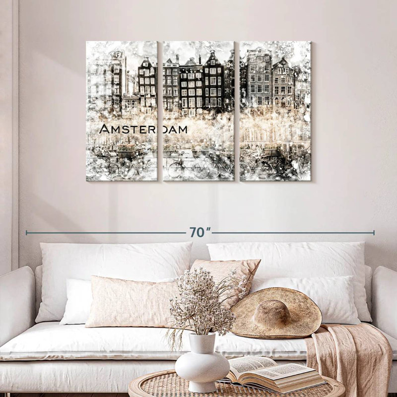 Collage Sireci Amsterdam, H 28 po x l 45 po