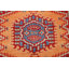 Tapis orange orange en laine Viss 3 x 5