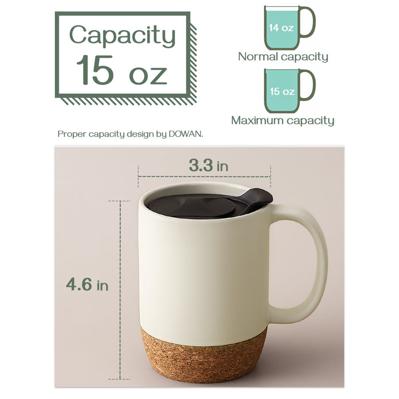 Tasse à café 15 oz., Crème
