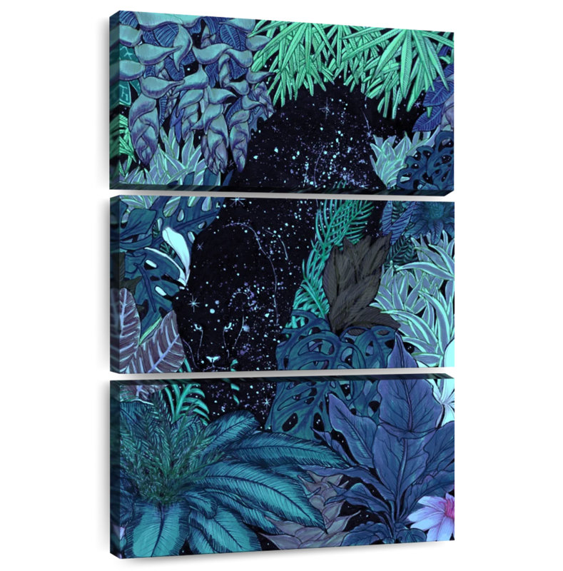 Brampt Jungle At Night, 23" H x 14" W