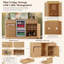 Armoire-bar 59 po avec espace pour réfrigérateur et poubelle inclinable, mini-armoire à vin pour réfrigérateur avec station de rangement / charge, buffet cannelé avec porte-verre pour salle à manger-868155247