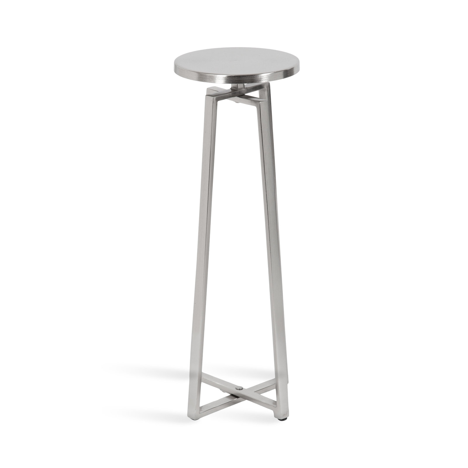 Chris End Table, Silver
