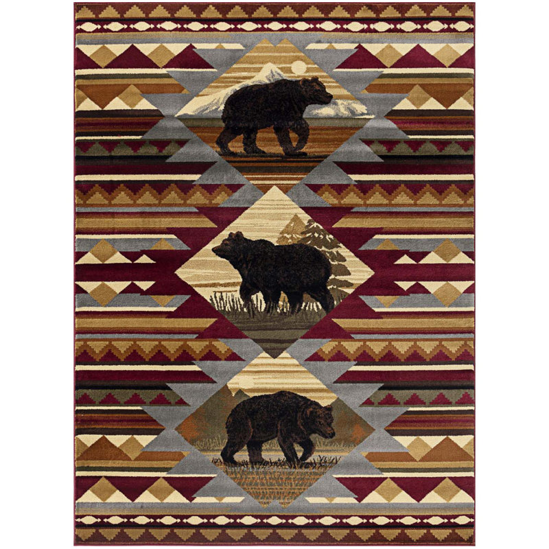 Nature's Nest Lodge Area Rug, Accent Rug, Runner 2'7" x 7'3"