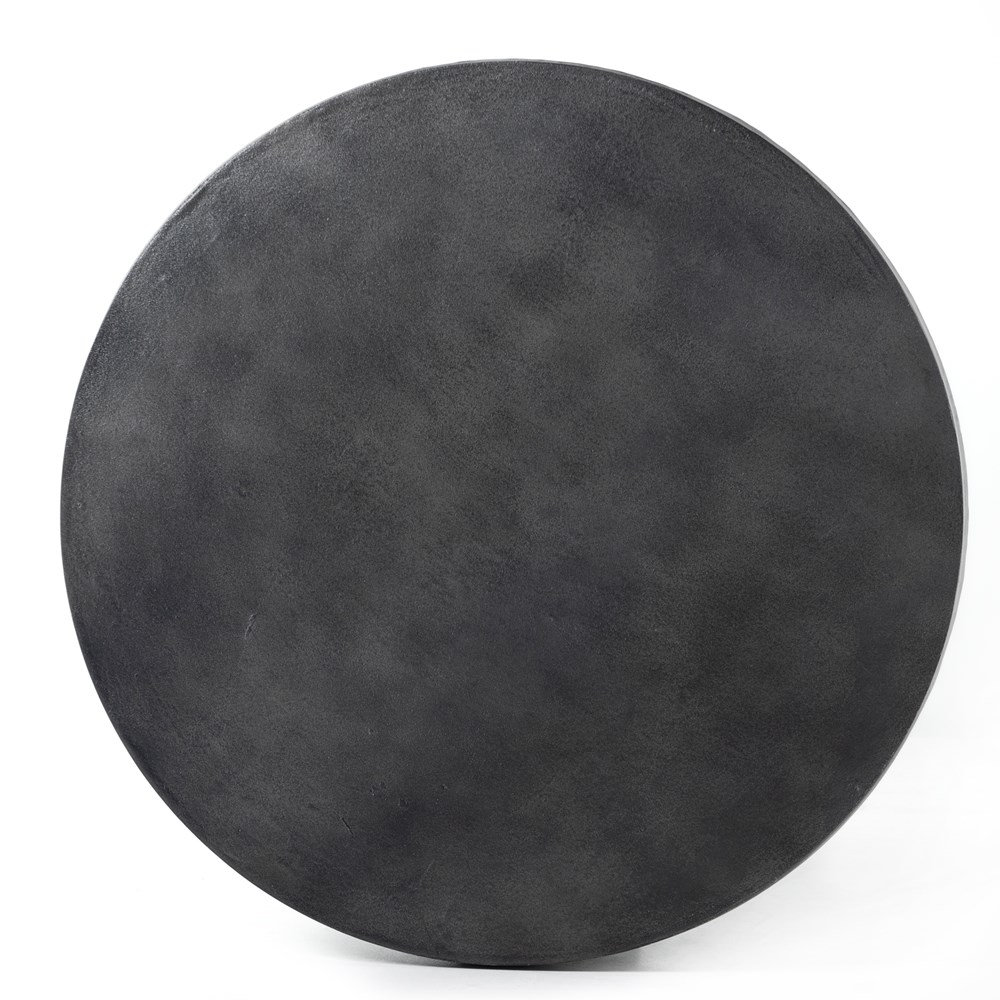 Eponine 26'' Metal Outdoor Side Table, Aged Gray