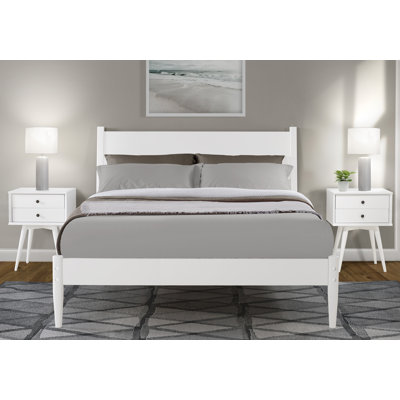 Ashlie Wood Platform Bed
