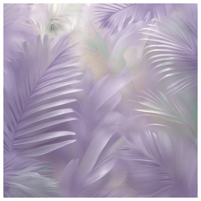 Lavender Palm Leaves Wall Tapestry - Palm Wall Decor