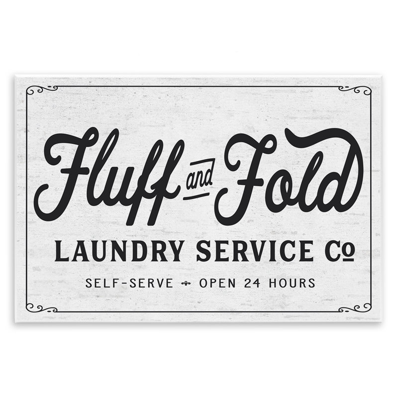 «Fluff and Fold» par Lettered and Lined - impression d'art textuel, H 10 po x l 15 po
