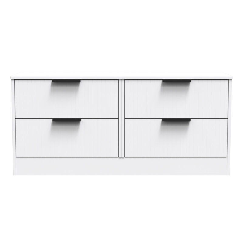 Berklie 4 Drawer Bed Box (Ready Assembled), White Matt