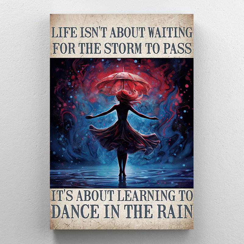 Luvonne Learning To Dance In The Rain, H 36 po x l 24 po x P 1,25 po