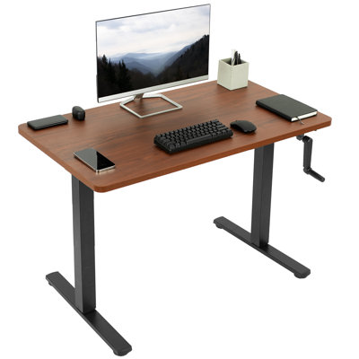 43in x 24in Manual Height Adjustable Desk