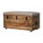 Beige Buffalo Hide Leather Storage Trunk