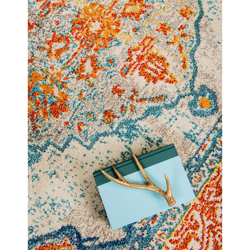 Abstract Indoor Rug, Rectangle 2'2" x 3'