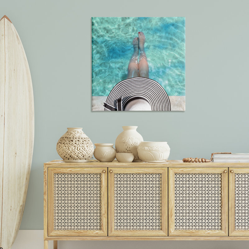 «Summer Pool Ripples View», art mural par CAD Designs, H 36 po x l 36 po