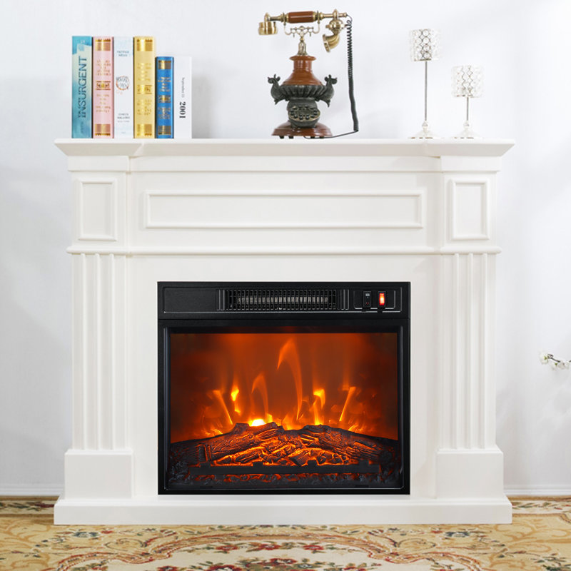 18'' W Electric Fireplace Insert