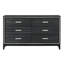 Commode double 6 tiroirs l 63 po