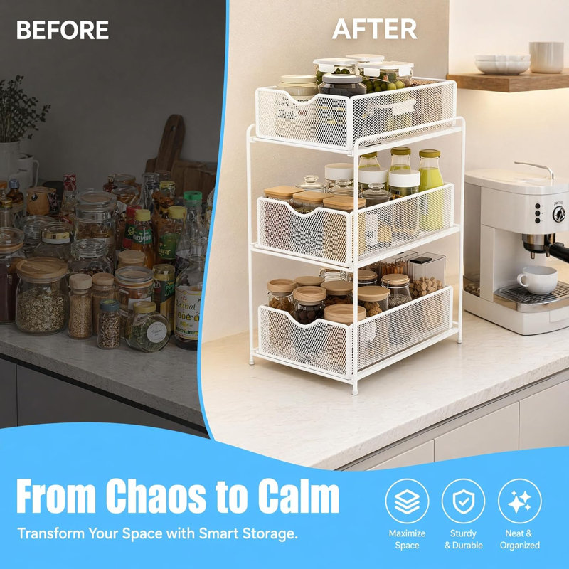 3 Drawer Storage Drawer