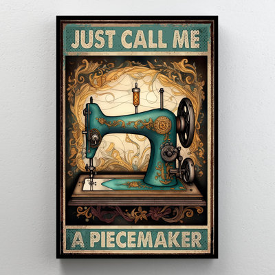 Impression sur toile, "Machine à coudre" par Lalar