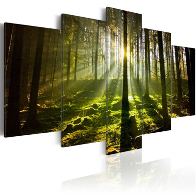 Spring Silence - 5 Piece No Frame Print on Canvas
